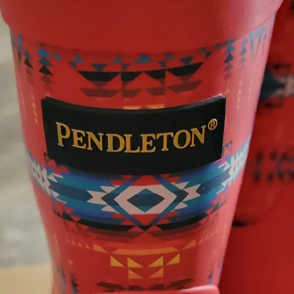 Pendleton PILOT ROCK Mid Boot Outdoor Rain Boots Red Native American Inspired