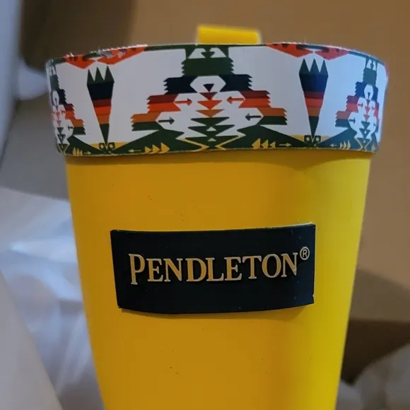 Pendleton TUCSON Mid Boot Outdoor Rain Boots Yellow Native American Inspired NIB