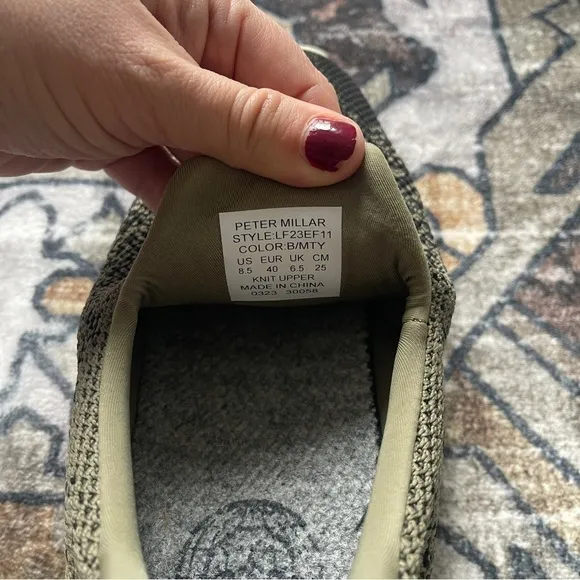 PETER MILLAR WOMEN'S Hyperlight Apollo Sneakers Green Slip On Shoes