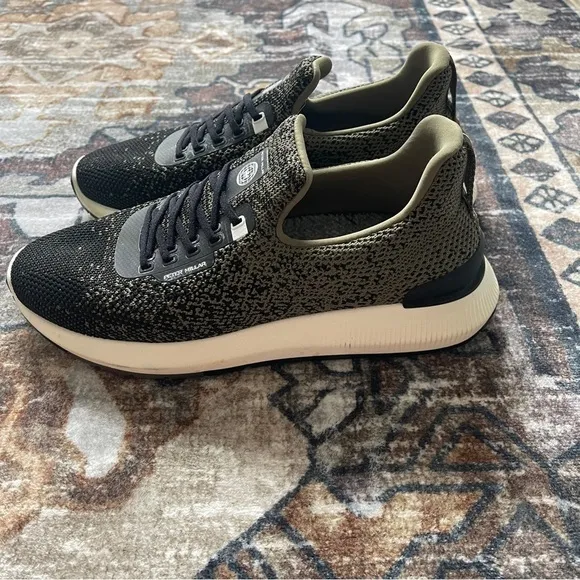 PETER MILLAR WOMEN'S Hyperlight Apollo Sneakers Green Slip On Shoes