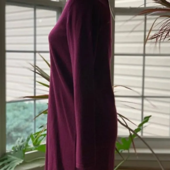 Petite Lightweight Merino Jersey V-Neck Tunic