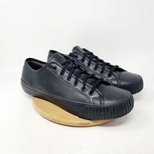 PF Flyers Sandlot Center Lo Shoes Mens 10.5 Triple Black Sneaker Work Non Slip