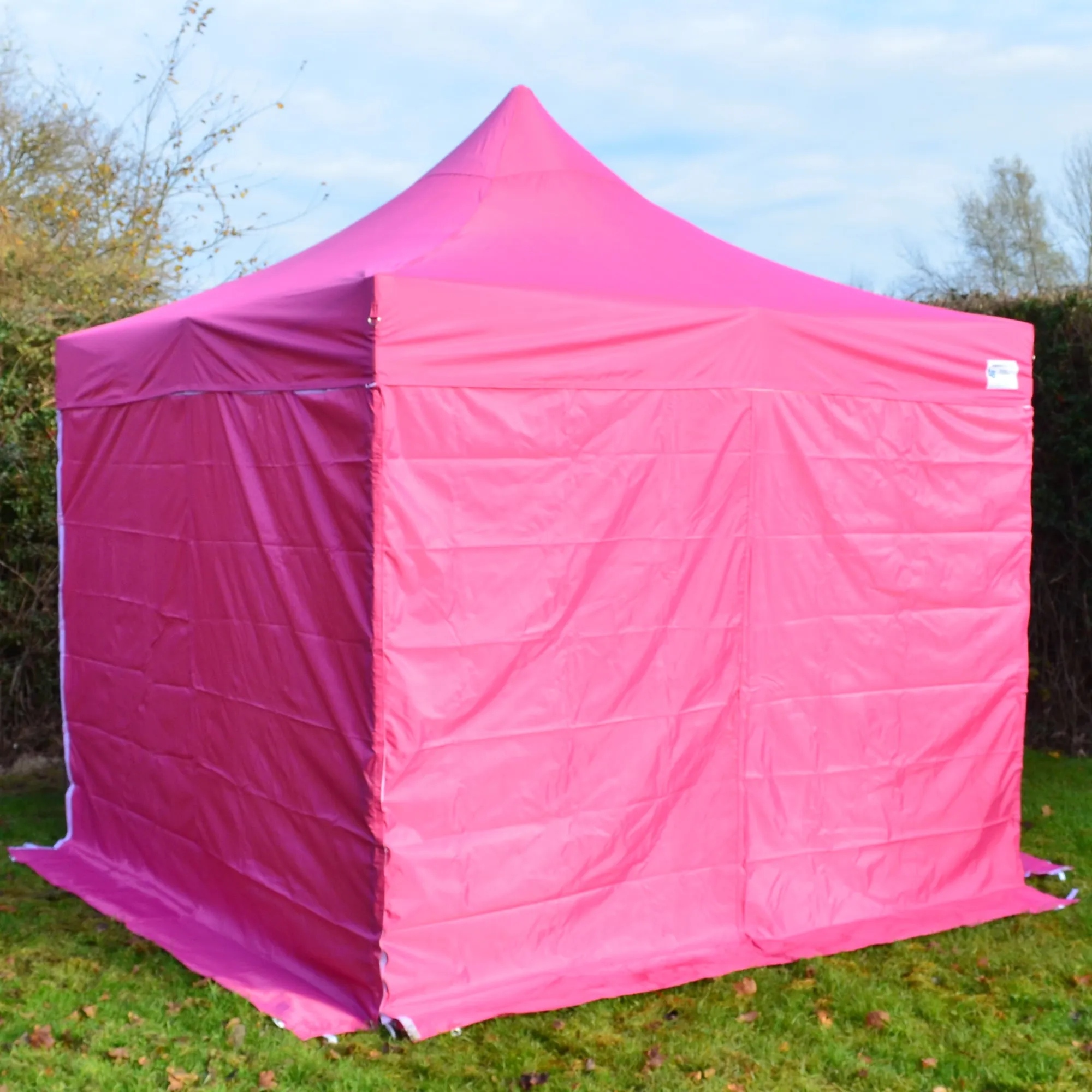 Pink Heavy Duty SHOWSTYLE® Commercial Grade Gazebo 3m x 3m FIRE RETARDANT