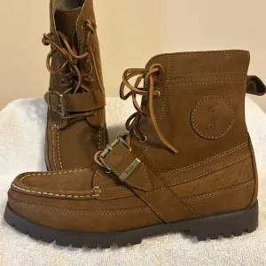 Polo by Ralph Lauren Brown Ranger Rugged Moc-Toe Boots