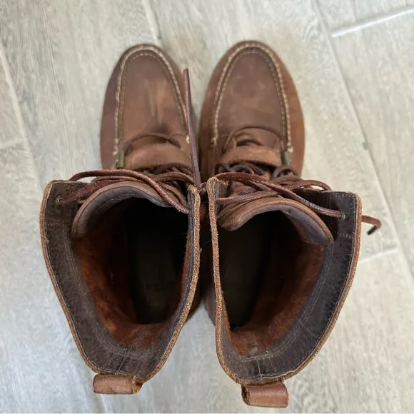 Polo Ralph Lauren Boots Men's Ranger Buckle Leather Size 10.5 Brown