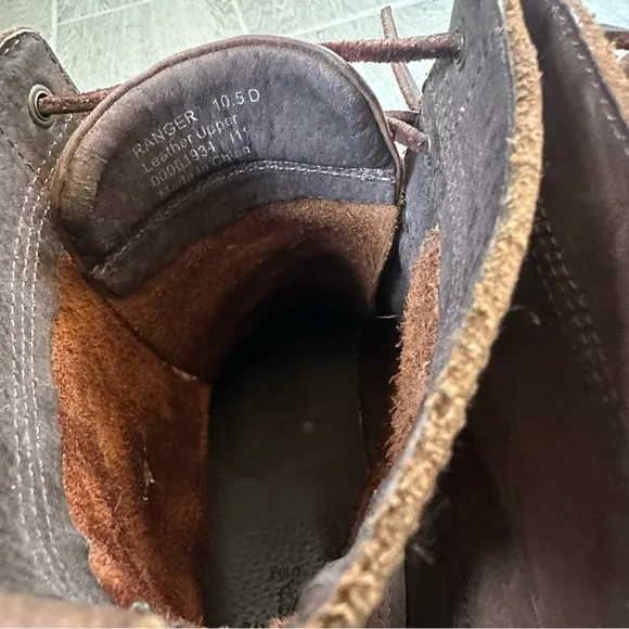 Polo Ralph Lauren Boots Men's Ranger Buckle Leather Size 10.5 Brown