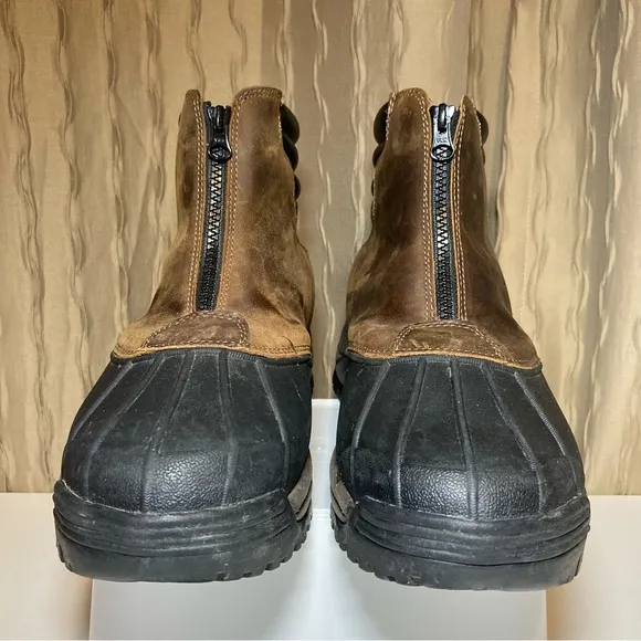 Propet Blizzard Zippered Snow Men's 9.5 XX 5E Brown Black Thinsulate M3792 BRB