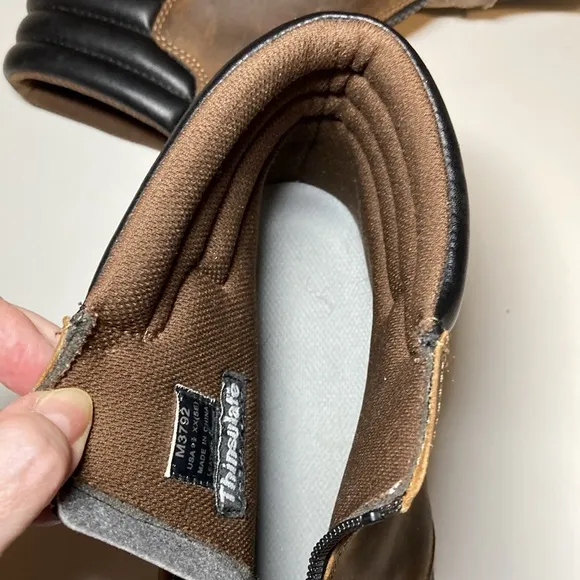 Propet Blizzard Zippered Snow Men's 9.5 XX 5E Brown Black Thinsulate M3792 BRB
