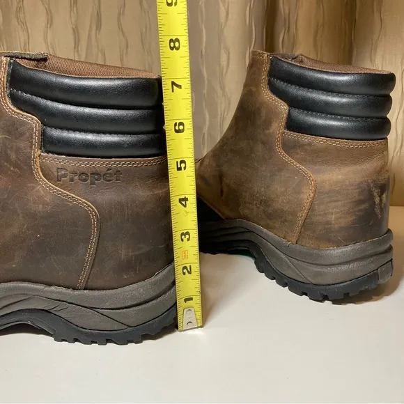 Propet Blizzard Zippered Snow Men's 9.5 XX 5E Brown Black Thinsulate M3792 BRB