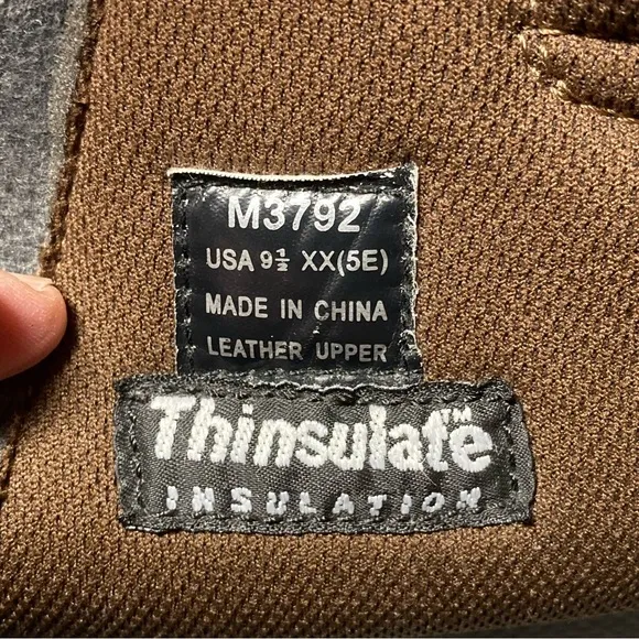 Propet Blizzard Zippered Snow Men's 9.5 XX 5E Brown Black Thinsulate M3792 BRB