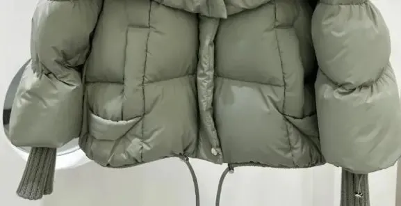 Puffer Jacket Real Fox Fur Collar