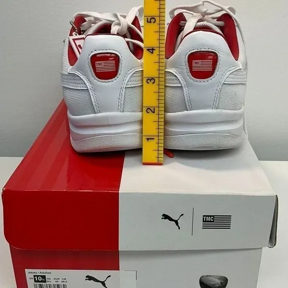 Puma California TMC Nipsey Hussle White Red Sneakers Casual Shoes Size 10
