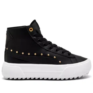 PUMA KAIA MID STUD LACEUP SNEAKER UNISEX MEN SZ 7 = WOMEN SZ 8.5 SHOES BLACK NEW