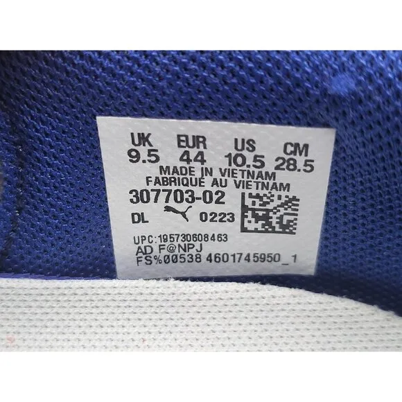 Puma Nitro BMW Running Shoes Size  10.5 Blue &amp; Red Mesh 307703 02