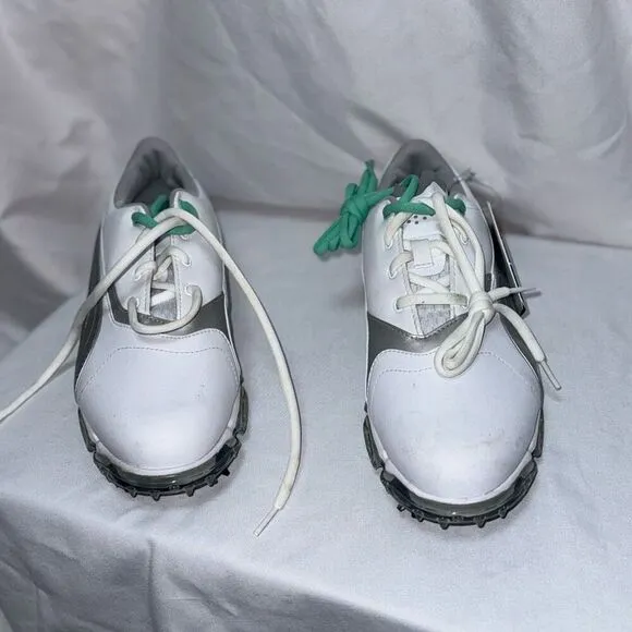 Puma white and teal spiked golf shoes | Sz 9.5, NWT