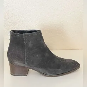 Rag &amp; Bone Wesley Gray Suede Ankle Boots Size 38.5