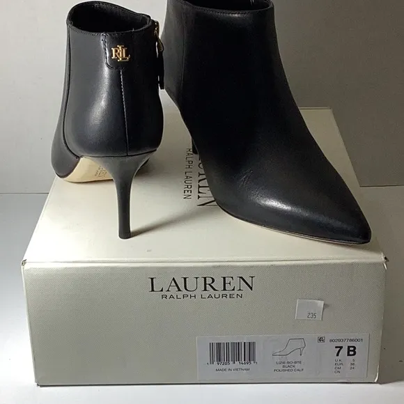 Ralph LaurenWomen's Black Lizie Boots