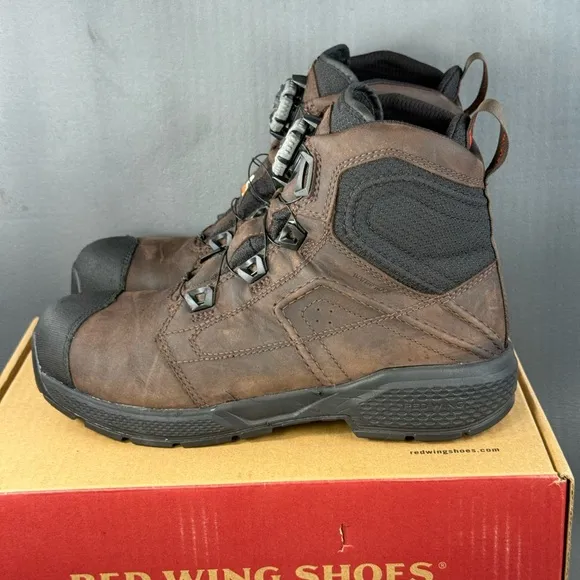 Red Wing 2452 Exos Lite 6” Waterproof Safety Toe Boots BOA men’s size 9