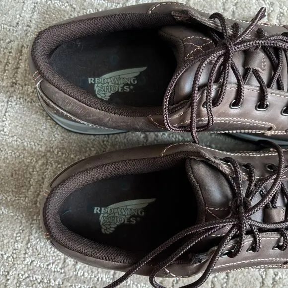 RED WING Comfort Pro Oxford Work Shoes Women's SZ 10B Brown Steel Toe 2309 EUC