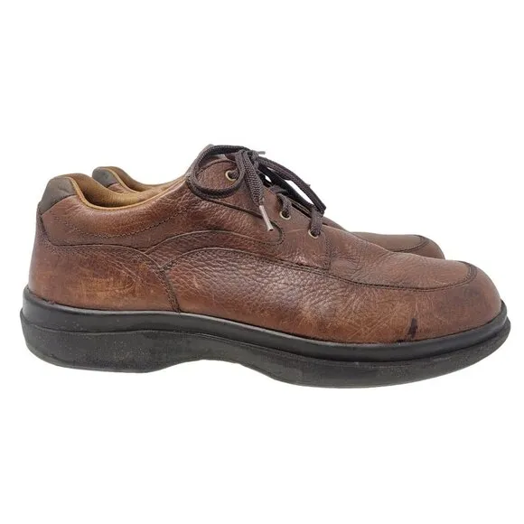 Red Wing Men's 14 B Oxford Leather Shoe Lace Up Brown