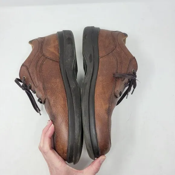 Red Wing Men's 14 B Oxford Leather Shoe Lace Up Brown