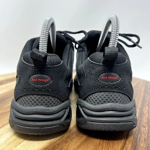 Red Wing Shoes 2351 Women's 7.5 D Black Leather Work Sneaker Steel Toe ASTM