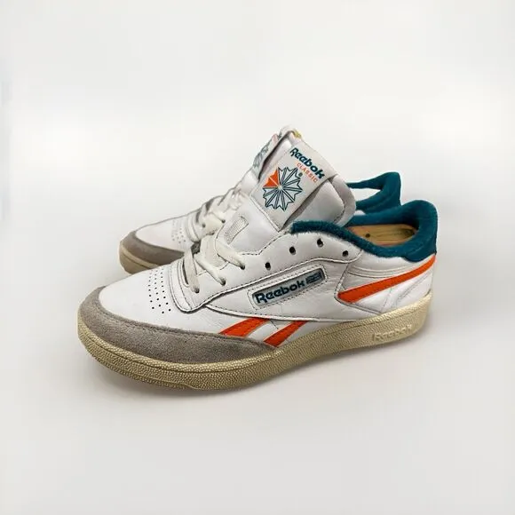 Reebok Club C Revenge White Seaport Teal shoes GX0385 Size 8 Miami U OF M COLORS