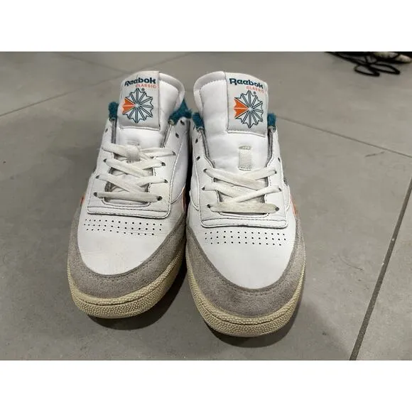 Reebok Club C Revenge White Seaport Teal shoes GX0385 Size 8 Miami U OF M COLORS