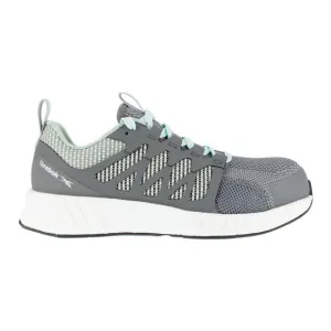 Reebok Work Fusion Flexweave RB316 Womens 11 Gray EH Composite Toe Shoes ZPO1296