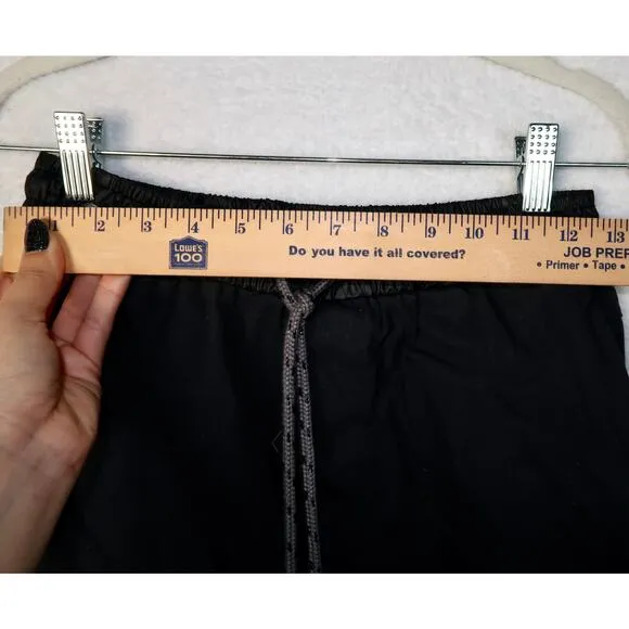 Richie Le Men's Cotton Blend Tapered Slim Cargo Pants Black Small Gorpcore