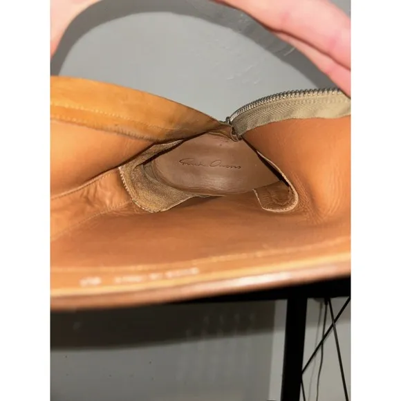 Rick Owen's Tan Italian Suede Boots