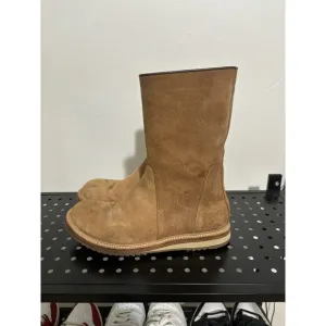 Rick Owen's Tan Italian Suede Boots