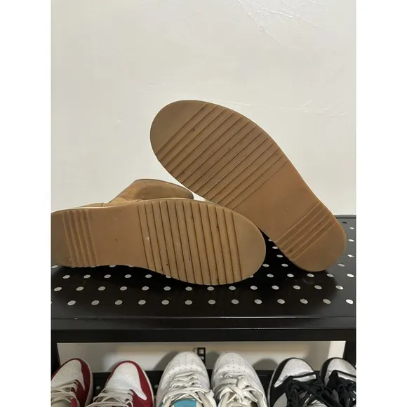 Rick Owen's Tan Italian Suede Boots
