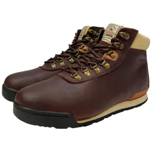 Ridgemont Men's Heritage Hydroguard Leather Hiking Boots Oxblood/Rust Size 8