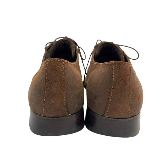 RJ Colt NWOB Allnight Brown Nubuck Leather Wingtip Lace Up Oxford Dress Shoes