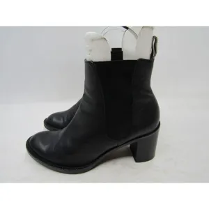 Robert Clergerie Womens Size 7 Black Leather Chelsea Ankle Fashion Boots