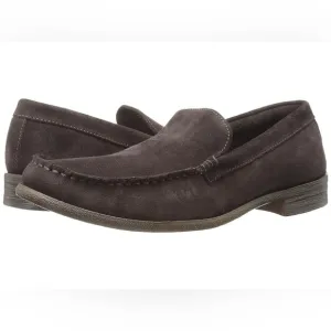 ROBERT WAYNE MAINE (DARK BROWN SUEDE LOAFERS Sz 10.5 SLIP ON CASUAL LOAFER SHOES