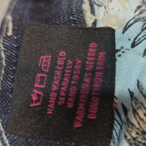 ROCK &amp; ROLL Cowgirl &quot;Rival Low Rise&quot; bootcut denim rodeo jeans sz 25x36L TALL