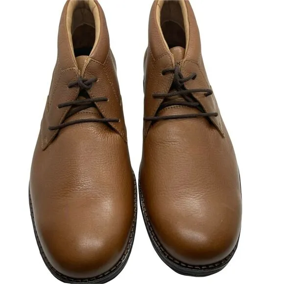 Rockport Chukka Boots Mens Brown Leather Lace Up Round Toe Ankle Top Size 10 W