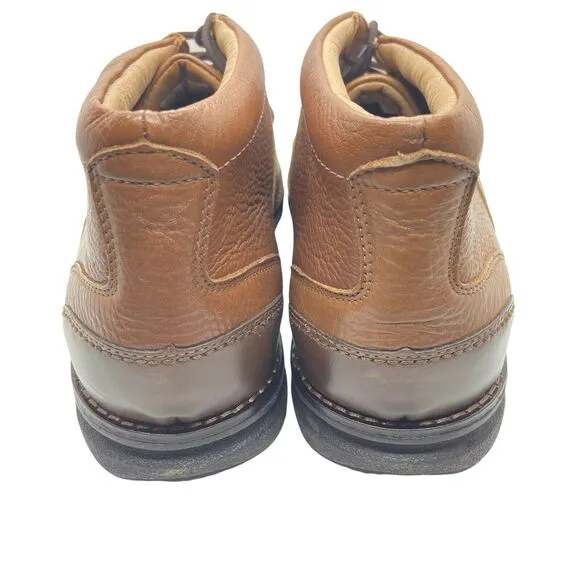 Rockport Chukka Boots Mens Brown Leather Lace Up Round Toe Ankle Top Size 10 W