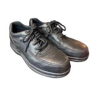 Rockport NIB Men’s Black Leather Steel Toe Shoes ANSI Z41 Sz 8.5