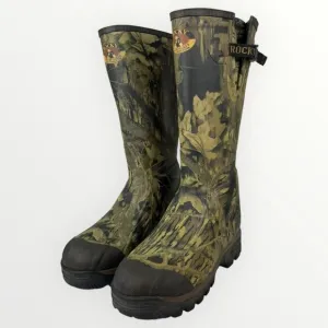 ROCKY 1000G Thinsulate Buckstalker Mens Waterproof Camo Rubber Tall Boots Sz 11