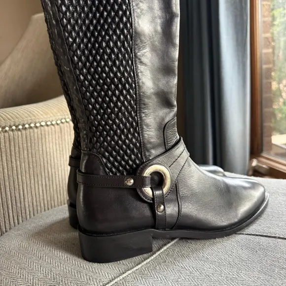 Ron White Brianna Elegant Black Knee-High Women's Boots