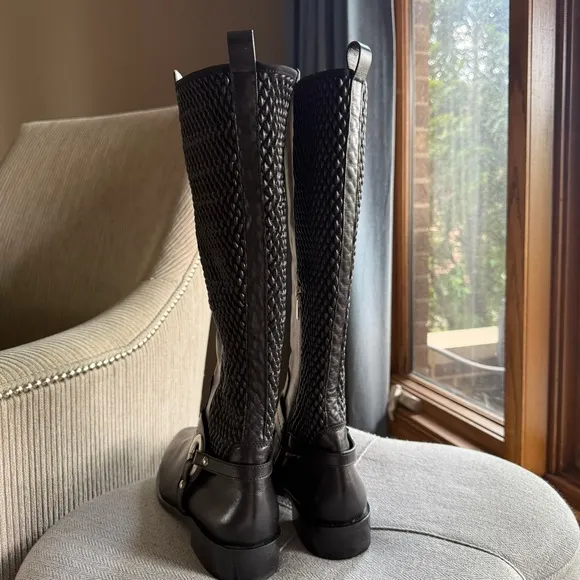 Ron White Brianna Elegant Black Knee-High Women's Boots