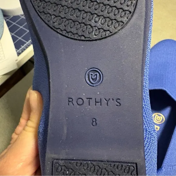 Rothy’s Blue Slip-On Shoes