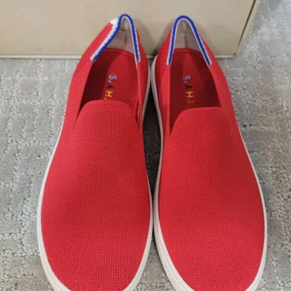 Rothy's The Kids Sneaker Red Lollipop Slip On Shoes Big Kids Size 3, 4
