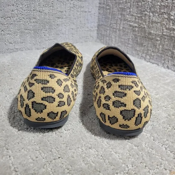 Rothys The Loafer Women's Size 9 Spotted Cheetah Print Round Toe Slip on Shoes