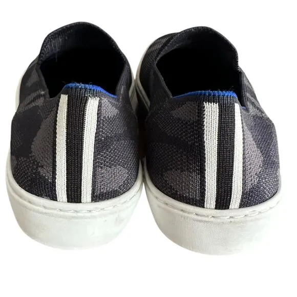 Rothy's Women's Original Slip On Sneaker Gray &amp; Black Camo Retired Color - Sz 8