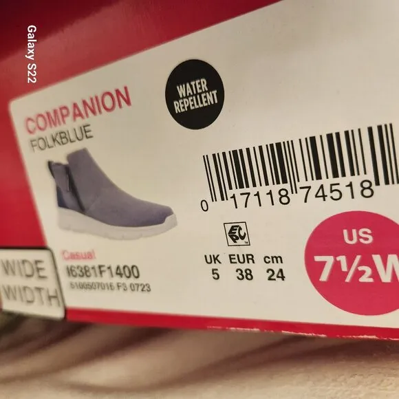 RYKA Companion FolkBlue Booties. NIB. Size 7.5 Wide
