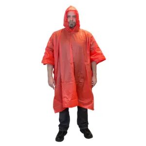 Safety Zone® Red Disposable PVC Rain Poncho